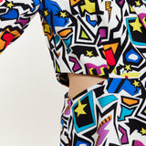 House Of Holland Graphic Pop Art Blazer Playsuit