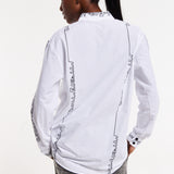 House of Holland Monogram Print Long Sleeve Shirt