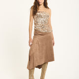 Gold Sequin Bandeau Top