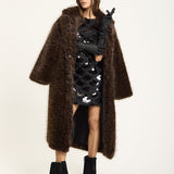 Black Sequin Scallop Mini Dress