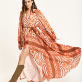 Bohemian Floral Maxi Dress