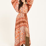 Bohemian Floral Maxi Dress