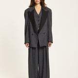 Charcoal Oversized Tailored Jacket