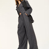 Charcoal Oversized Tailored Jacket