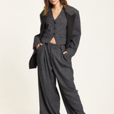 Charcoal Oversized Tailored Jacket