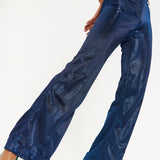 House of Holland Navy Shimmer Trousers