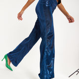 House of Holland Navy Shimmer Trousers