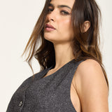 Charcoal Grey Tailored Waistcoat