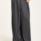Charcoal Grey Wide Leg Trousers