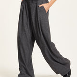 Charcoal Grey Wide Leg Trousers