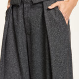 Charcoal Grey Wide Leg Trousers