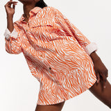 House of Holland Zebra Print Shirt Dress