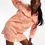 House of Holland Zebra Print Shirt Dress