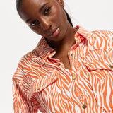 House of Holland Zebra Print Shirt Dress