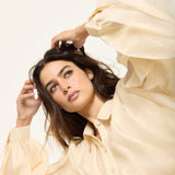Sheer Volume Sleeve Blouse