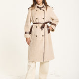 Cream Faux Shearling Coat