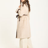 Cream Faux Shearling Coat