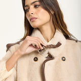 Cream Faux Shearling Coat