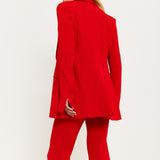 House of Holland Red Block Colour Pleat Blazer