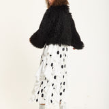 Black Shaggy Faux Fur Jacket