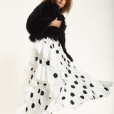 Black Shaggy Faux Fur Jacket