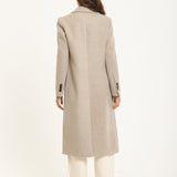 Beige Longline Tailored Coat