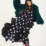 Emerald Shaggy Faux Fur Jacket