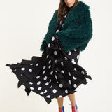 Emerald Shaggy Faux Fur Jacket
