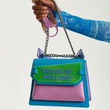 House Of Holland Acrylic Logo Satchel Bag