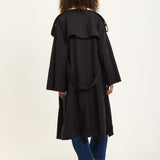 Contrast Collar Trench Coat