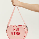 House of Holland Bitter Sweet Heart Handbag With ''In Ur Dreams'' Message