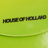 House Of Holland Crossbody Bag In Fluorescent Green With Top Handle