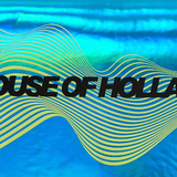 House of Holland Cyber Wave Blue Metallic Crossbody Bag