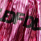 House Of Holland Crinkle Shoulder And Crossbody Bag Fuschia Pink