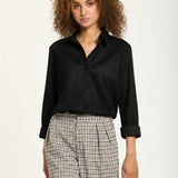 Black Faux Suede Shirt
