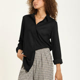 Black Faux Suede Shirt