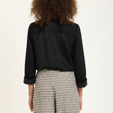 Black Faux Suede Shirt