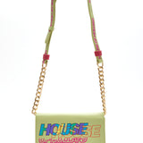 House Of Holland Printed Bag In Green