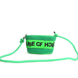 House Of Holland Teddy Bucket Cross Body Bag In Green