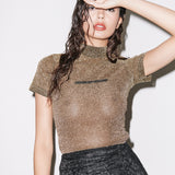 Gold Lurex Tee