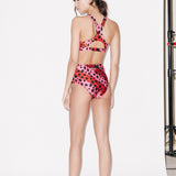House of Holland HOH X Speedo Bright Cheetah Stripe Bralet