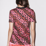 House of Holland Stripe Cheetah Tee