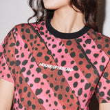 House of Holland Stripe Cheetah Tee