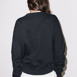 House of Holland Gathered Sleeve Mono Sweatshirt