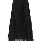 Gathered Split Skirt