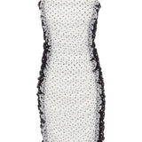 House of Holland Bodycon Polka Gathered Dress