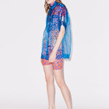 House of Holland Sheer Blue Boxy Shirt