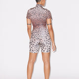 House of Holland Muted Cheetah Cycling Shorts