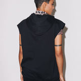 House of Holland 'Hey There' Longline Sleeveless Hoodie