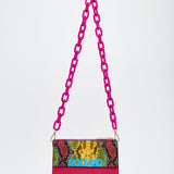House of Holland snake print cross body bag